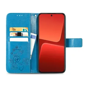 ART FLOWERS Peňaženkový kryt Xiaomi 13 modrý