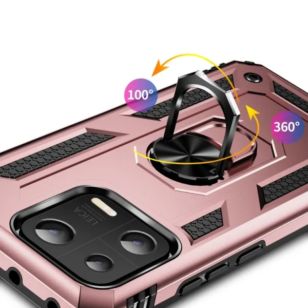 RING Obal s držiakom pre Xiaomi 13 ružový