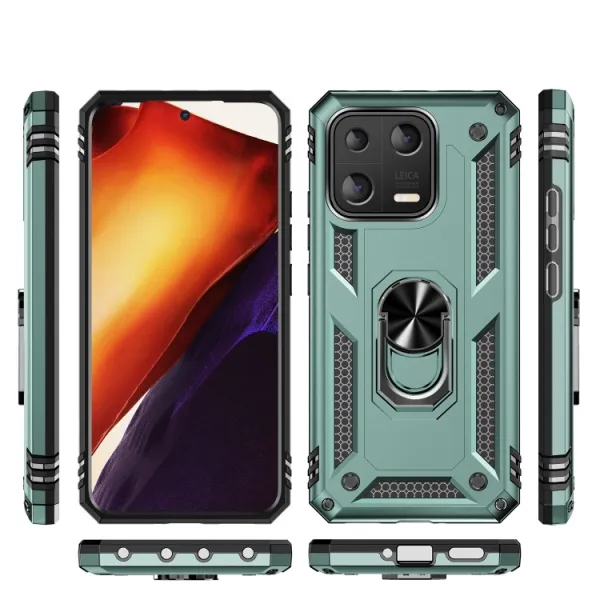 RING Obal s držiakom pre Xiaomi 13 zelený