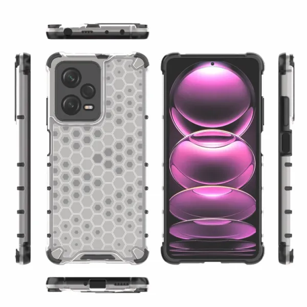 HONEYCOMB Ochranný kryt Xiaomi Poco X5 5G biely