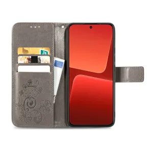 ART FLOWERS Peňaženkový kryt Xiaomi 13 šedý