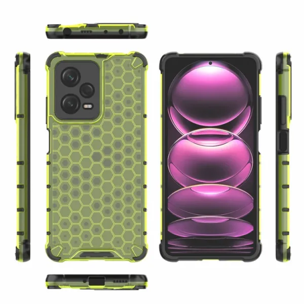 HONEYCOMB Ochranný kryt Xiaomi Poco X5 Pro 5G zelený