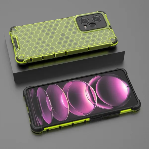 HONEYCOMB Ochranný kryt Xiaomi Poco X5 Pro 5G zelený