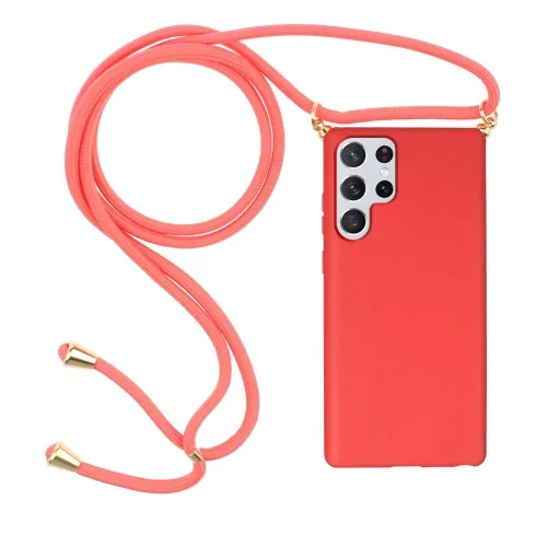 ROPE Kryt so šnúrkou Samsung Galaxy S23 Ultra 5G červený