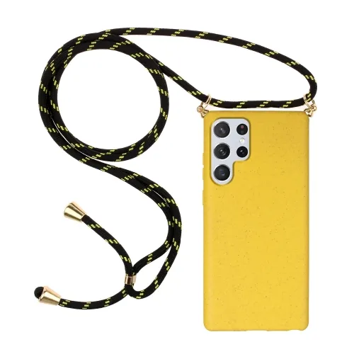 ROPE Kryt so šnúrkou Samsung Galaxy S23 Ultra 5G žltý