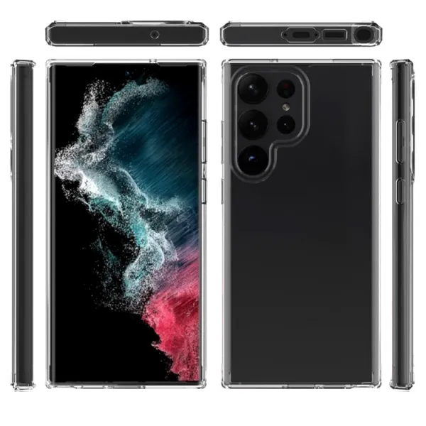 SHOCK Extra odolný kryt Samsung Galaxy S23 Ultra 5G priehľadný