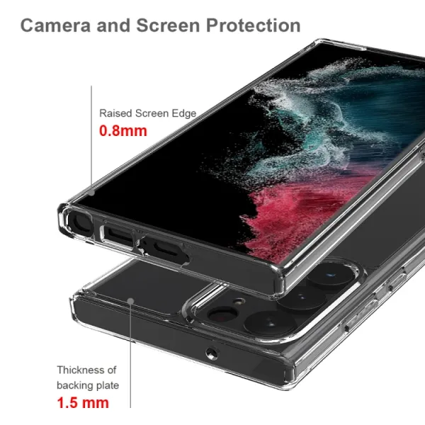 SHOCK Extra odolný kryt Samsung Galaxy S23 Ultra 5G priehľadný