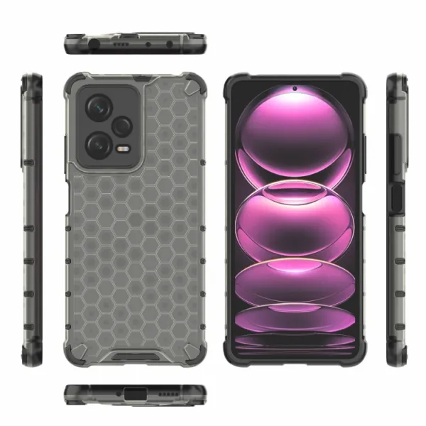 HONEYCOMB Ochranný kryt Xiaomi Poco X5 5G čierny