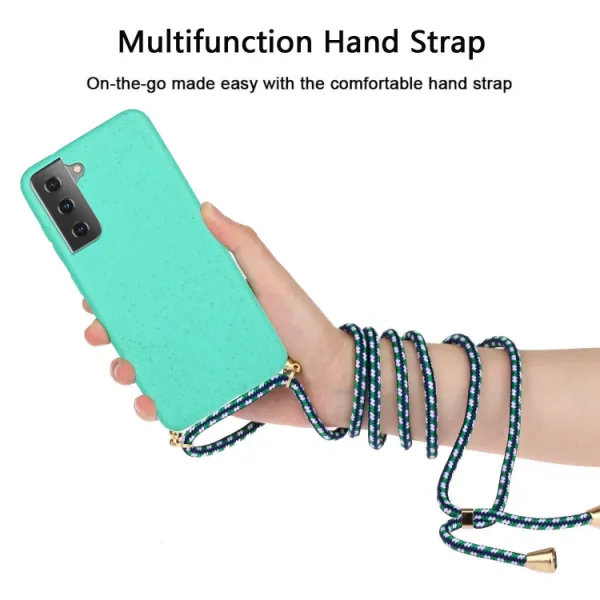 ROPE Kryt so šnúrkou Samsung Galaxy S24 Plus 5G svetlozelený