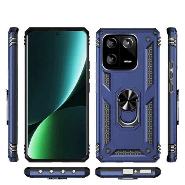 RING Obal s držiakom pre Xiaomi 13 Pro modrý