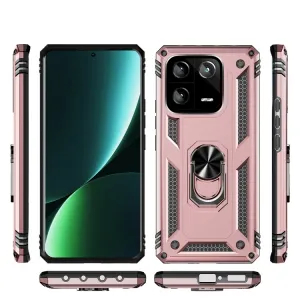 RING Obal s držiakom pre Xiaomi 13 Pro ružový