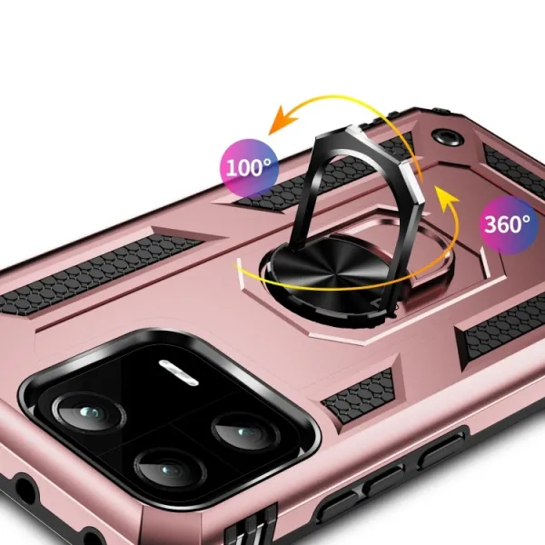 RING Obal s držiakom pre Xiaomi 13 Pro ružový