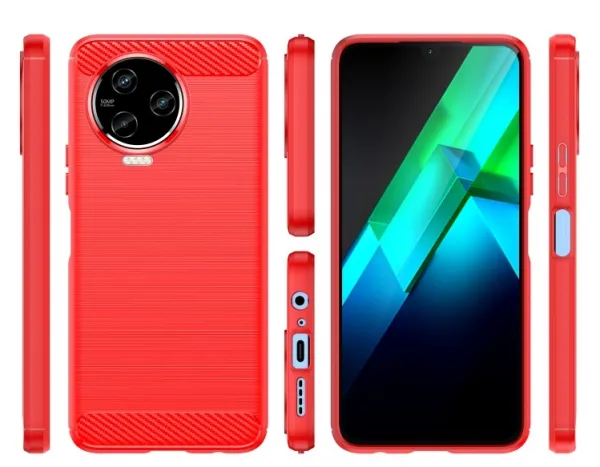 FLEXI TPU Kryt pre Infinix Note 12 Pro / Note 12 2023 červený