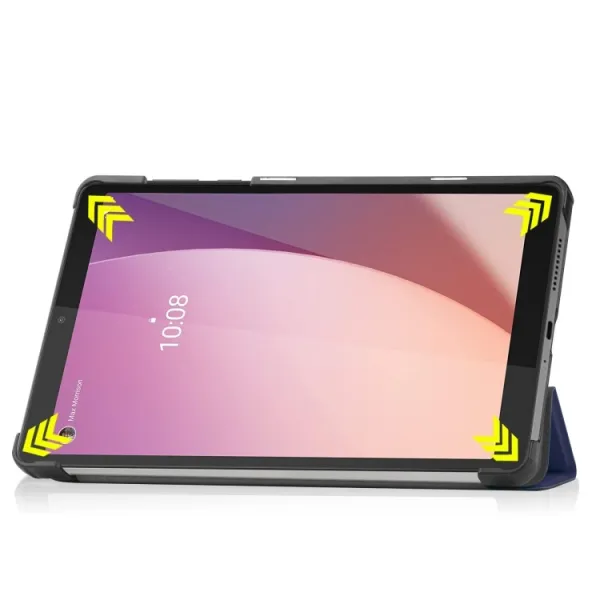 LEATHER Zaklápací obal pre Lenovo Tab M8 4. generácia (4th gen) modrý