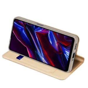 DUX Peňaženkový kryt Xiaomi Poco X5 5G zlatý