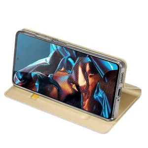 DUX Peňaženkový kryt Xiaomi Poco X5 Pro 5G zlatý