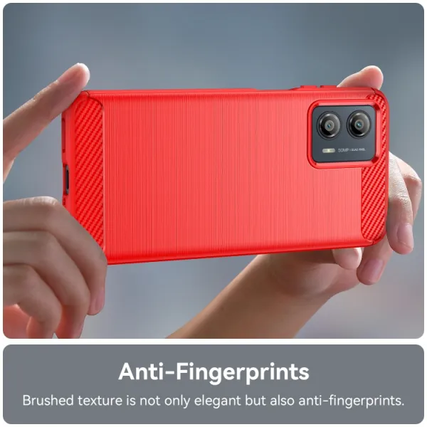 FLEXI TPU Kryt pre Motorola Moto G53 5G červený