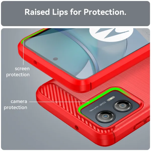 FLEXI TPU Kryt pre Motorola Moto G53 5G červený