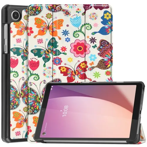 ART Zaklápací obal Lenovo Tab M8 4. generácia (4th gen) BUTTERFLIES