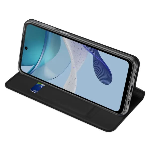 DUX Peňaženkový kryt Motorola Moto G53 5G čierny