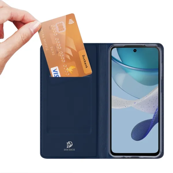 DUX Peňaženkový kryt Motorola Moto G53 5G modrý