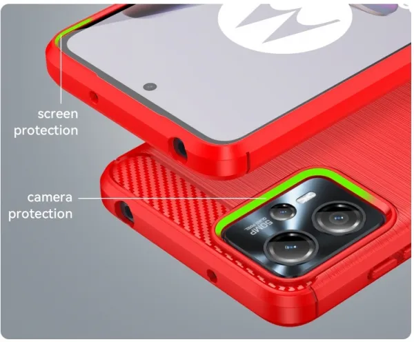 FLEXI TPU Kryt pre Motorola Moto G13 / G23 červený
