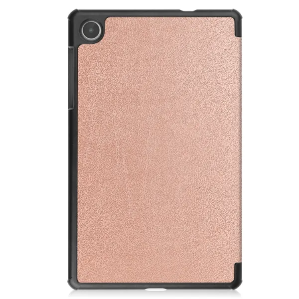 LEATHER Zaklápací obal pre Lenovo Tab M8 4. generácia (4th gen) ružovozlatý
