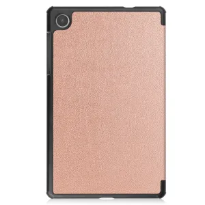 LEATHER Zaklápací obal pre Lenovo Tab M8 4. generácia (4th gen) ružovozlatý