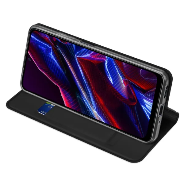 DUX Peňaženkový kryt Xiaomi Poco X5 5G čierny