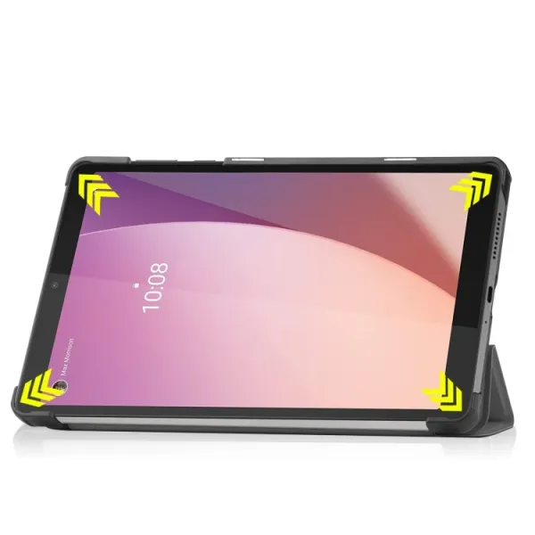 LEATHER Zaklápací obal pre Lenovo Tab M8 4. generácia (4th gen) šedý