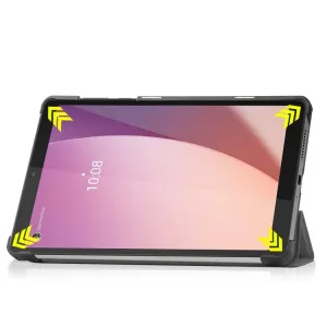 LEATHER Zaklápací obal pre Lenovo Tab M8 4. generácia (4th gen) šedý