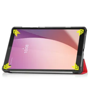 LEATHER Zaklápací obal pre Lenovo Tab M8 4. generácia (4th gen) červený