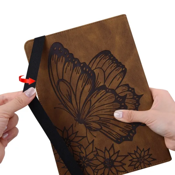 ART BUTTERFLY Zaklápacie puzdro Amazon Kindle Paperwhite 4 / 3 / 2 / 1 hnedé
