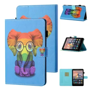 ART Zaklápací obal Amazon Kindle Paperwhite 4 / 3 / 2 / 1 COLORFUL ELEPHANT
