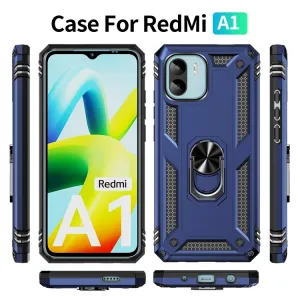 RING Obal s držiakom pre Xiaomi Redmi A1 / Redmi A2 modrý