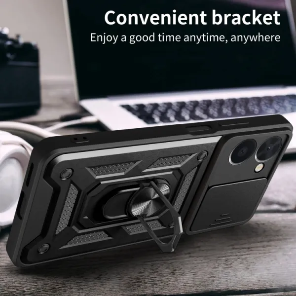 RING CAMERA Kryt s držiakom pre Realme C33 modrý