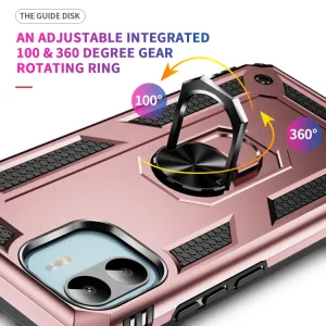 RING Obal s držiakom pre Xiaomi Redmi A1 / Redmi A2 ružový