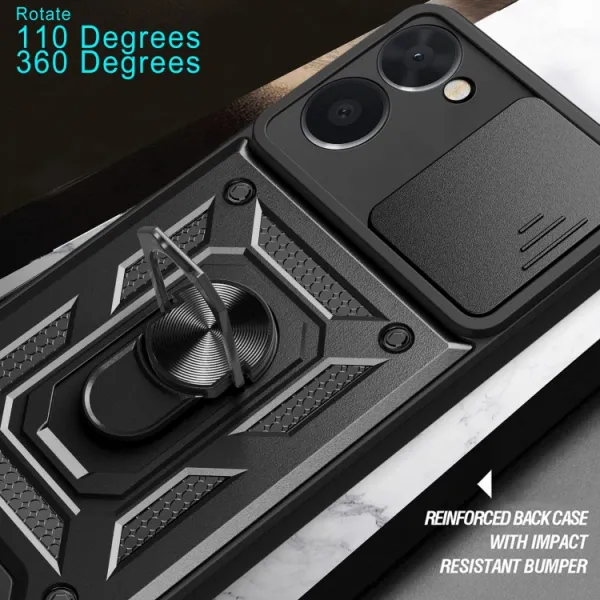 RING CAMERA Kryt s držiakom pre Realme C33 modrý