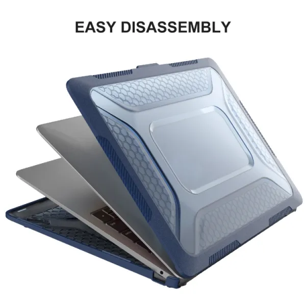 ENKAY RUGGED Ochranný set pre Apple MacBook Air 13" A1932 modrý
