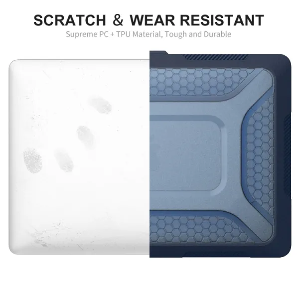 ENKAY RUGGED Ochranný set pre Apple MacBook Air 13" A1932 modrý