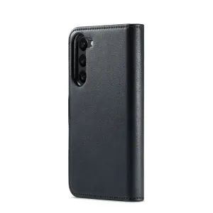 DG.MING Peňaženkový obal 2v1 pre Samsung Galaxy S23 5G čierny