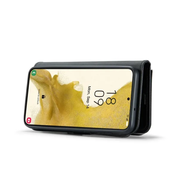 DG.MING Peňaženkový obal 2v1 pre Samsung Galaxy S23 5G čierny