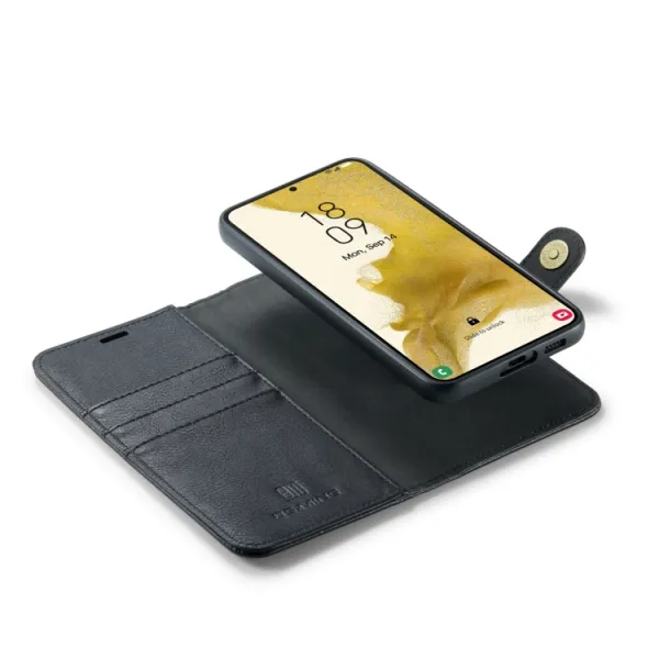 DG.MING Peňaženkový obal 2v1 pre Samsung Galaxy S23 5G čierny