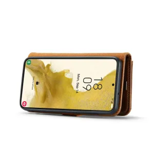 DG.MING Peňaženkový obal 2v1 pre Samsung Galaxy S23 Plus 5G hnedý