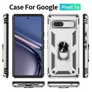 RING Obal s držiakom pre Google Pixel 7a strieborný
