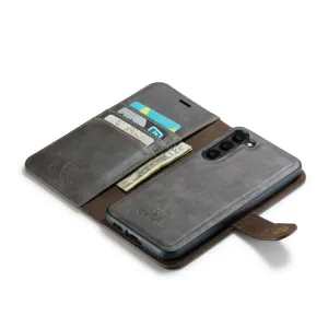 DG.MING Peňaženkový obal 2v1 pre Samsung Galaxy S23 5G šedý