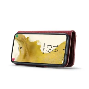 DG.MING Peňaženkový obal 2v1 pre Samsung Galaxy S23 Plus 5G červený