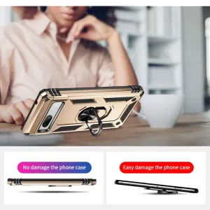 RING Obal s držiakom pre Google Pixel 7a zlatý