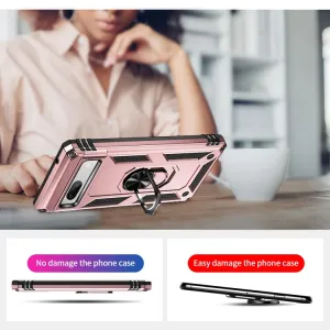 RING Obal s držiakom pre Google Pixel 7a ružový