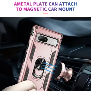 RING Obal s držiakom pre Google Pixel 7a ružový